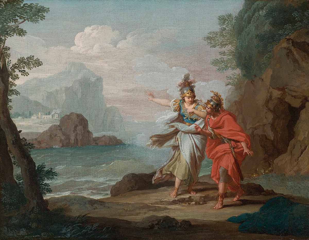 Athena_appearing_to_Odysseus_to_reveal_the_Island_of_Ithaca_by_Giuseppe_Bottani