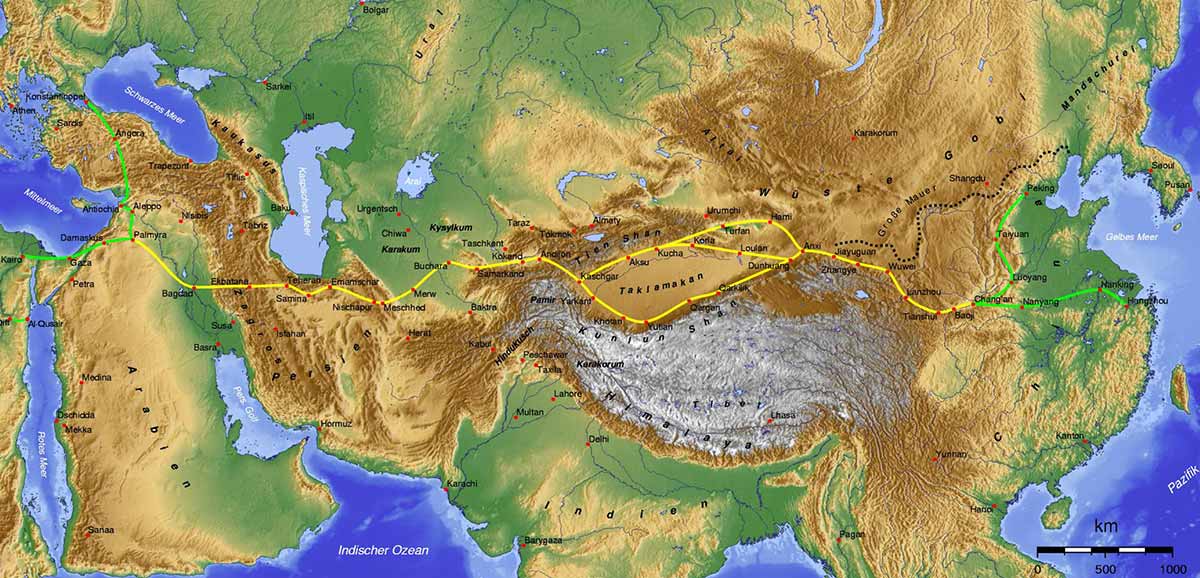 Seidenstrasse GMT map