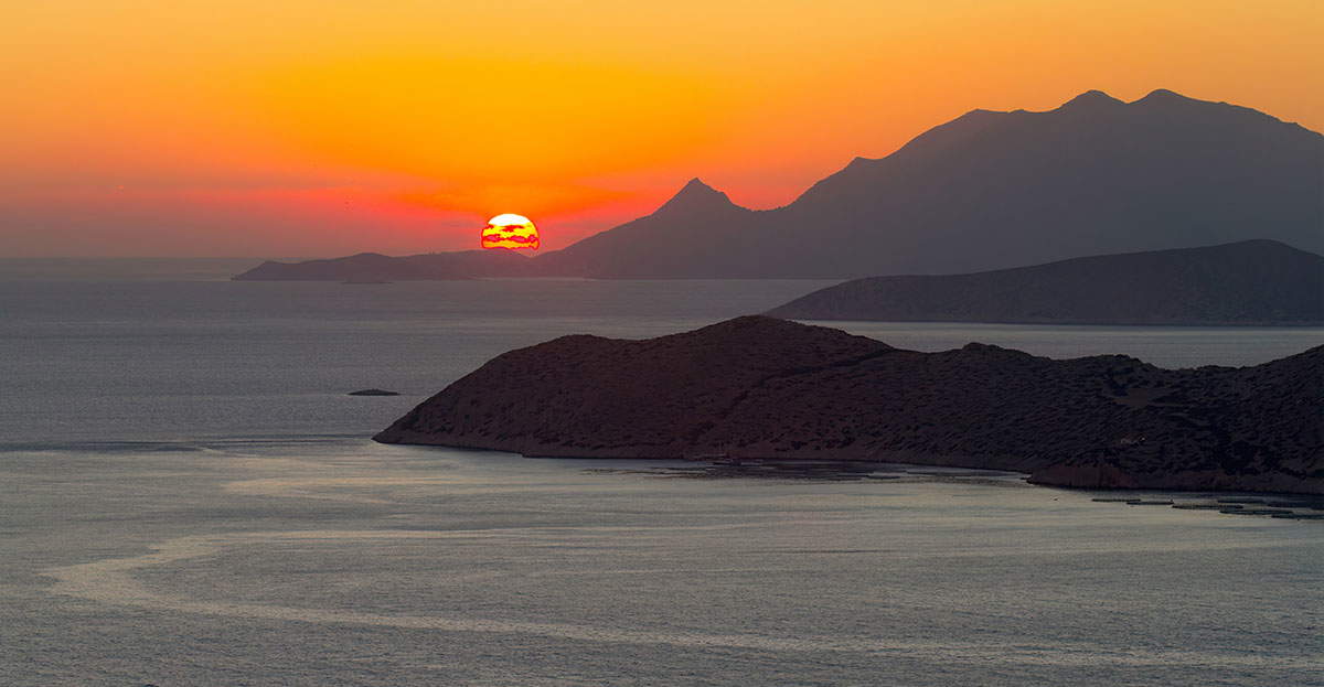 aegean sunset image