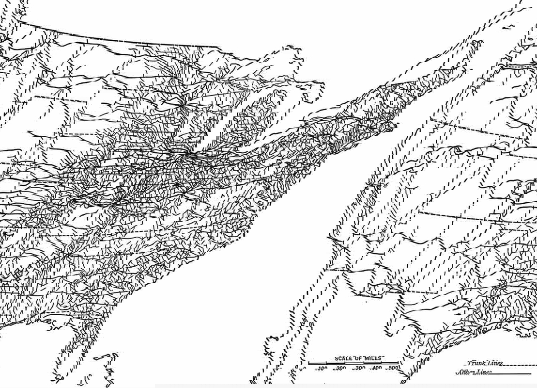 american rail network map