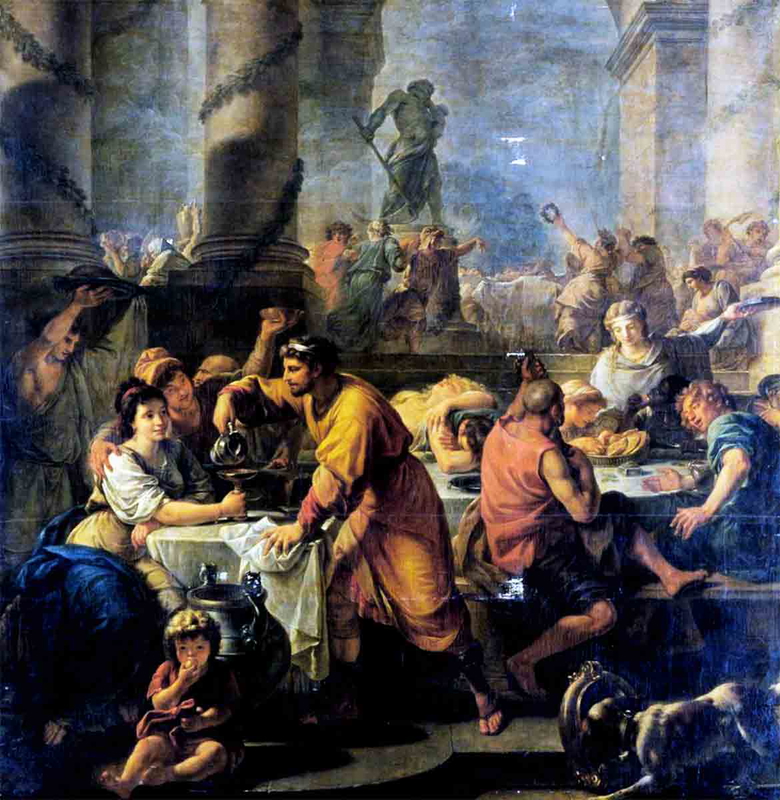 antoine callet painting saturnalia public festivities