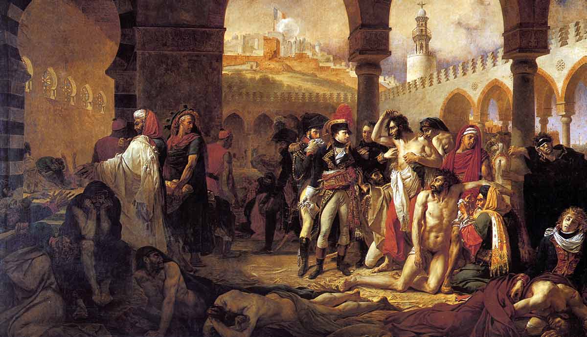 antoine jean gros bonaparte visiting the plague victims of jaffa