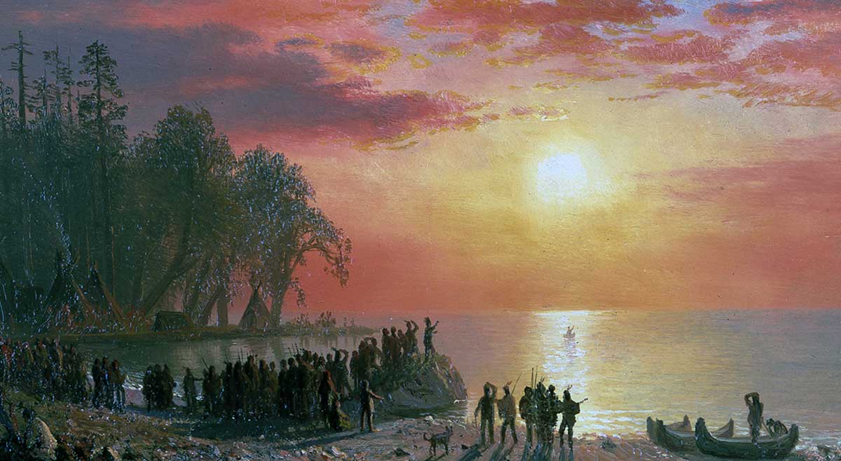 bierstadt departure hiawatha painting