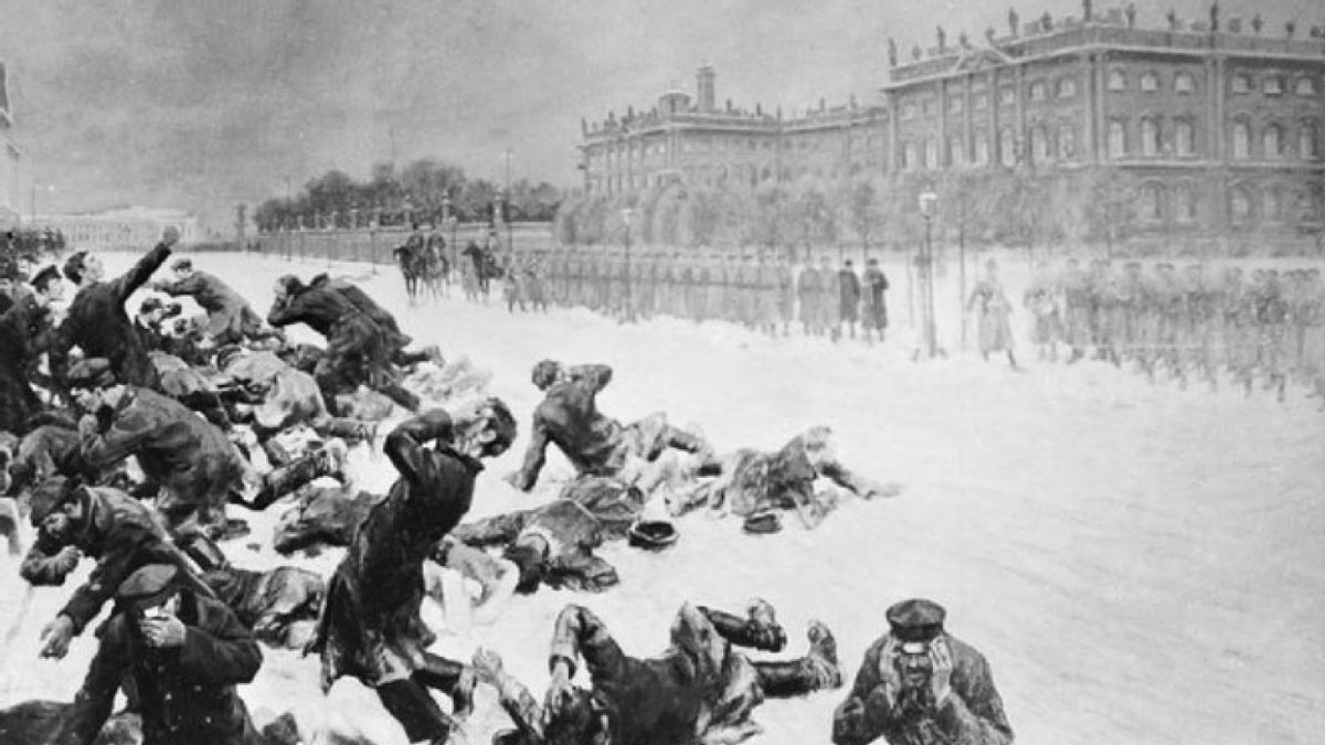 bloody sunday drawing 1905