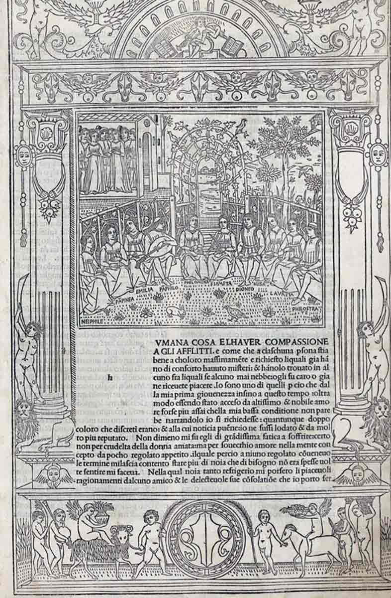 boccaccio decameron initial page