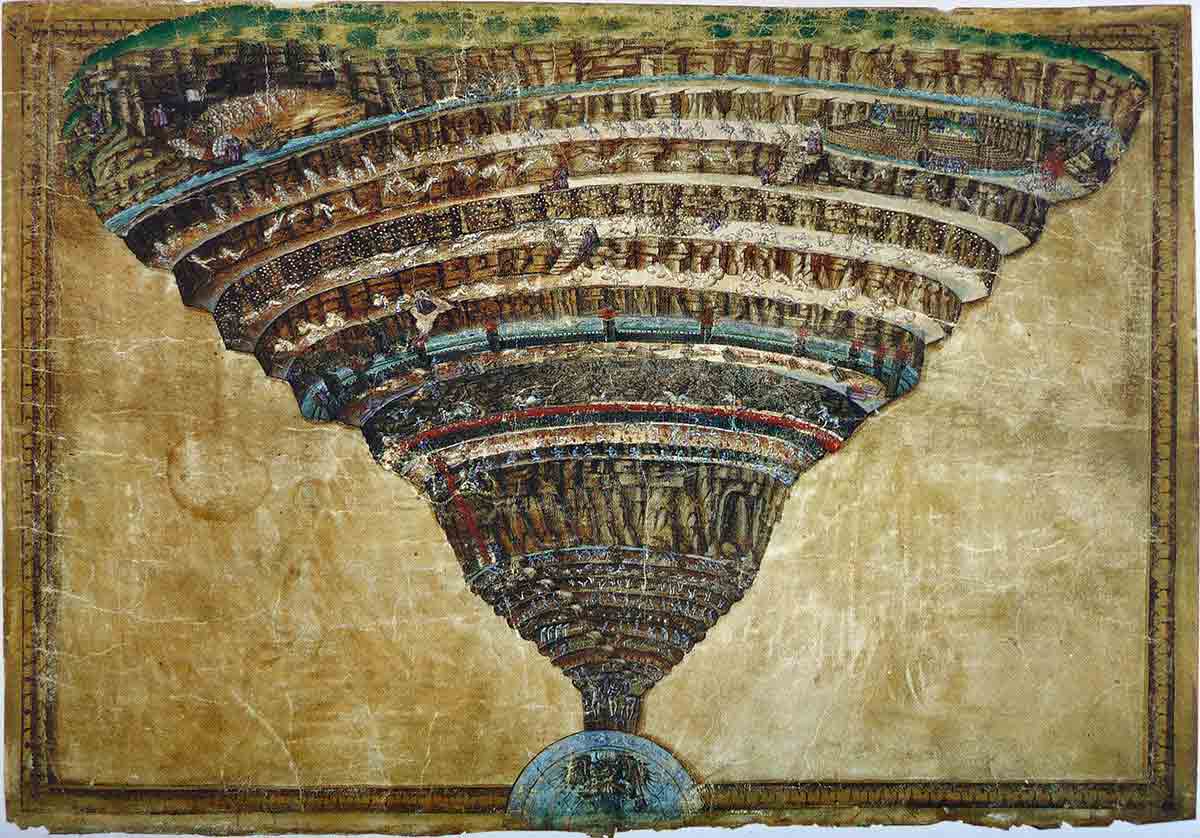 botticelli map of hell