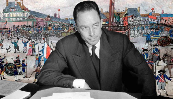 Albert Camus before French Revolution illustration