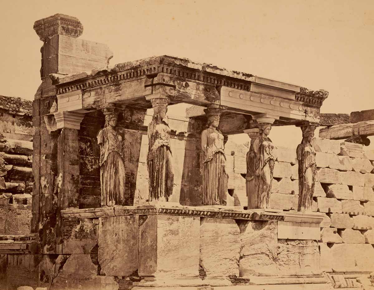 caryatides photgraph ancient greece