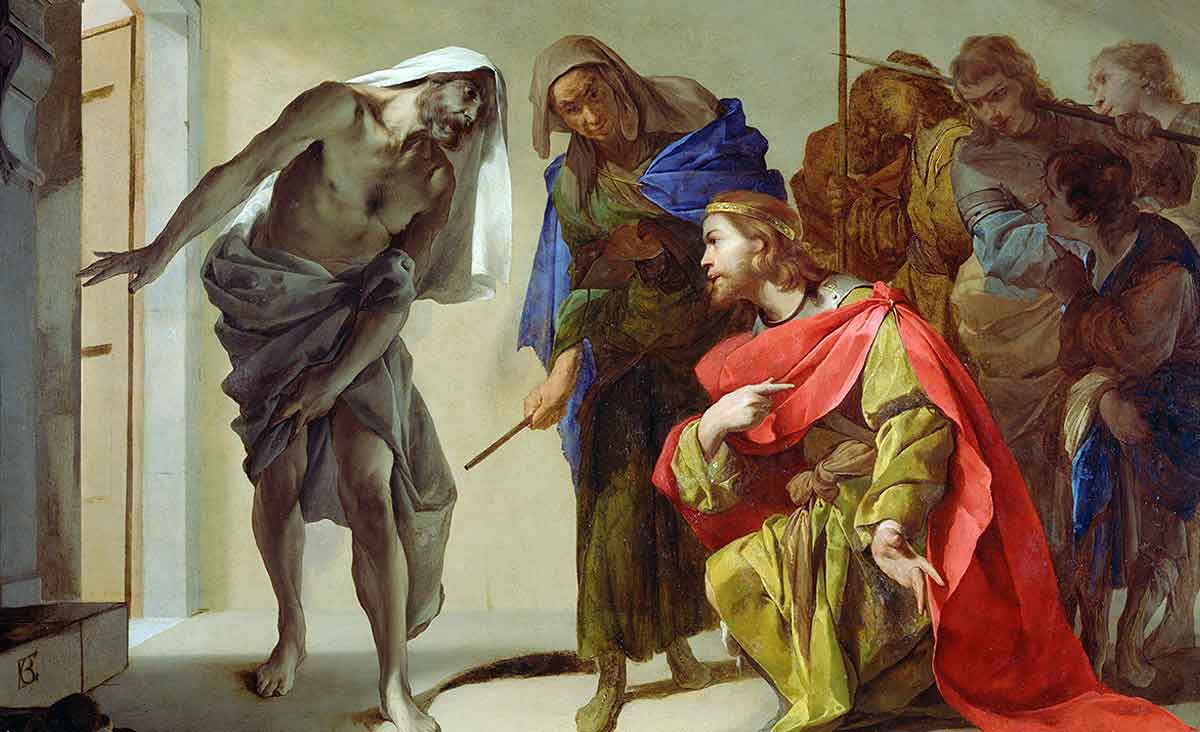 cavallino the shade of samuel invoked by saul painting