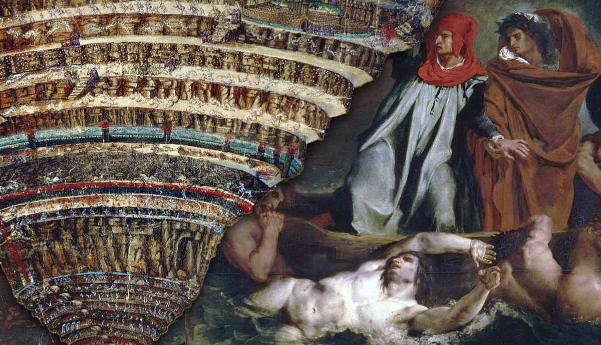 Botticelli's Map of Hell and Delacroix's Barque