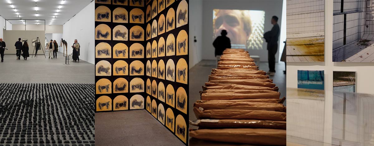 Stills from different spaces of the exhibition. Source: Theo Kapetanakis / TheCollector