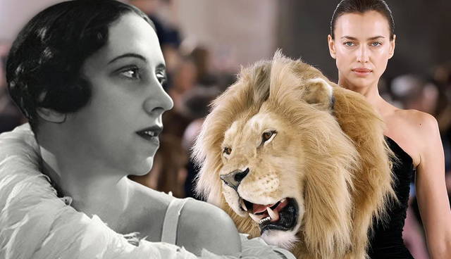 Elsa Schiaparelli and Schiaparelli lion dress