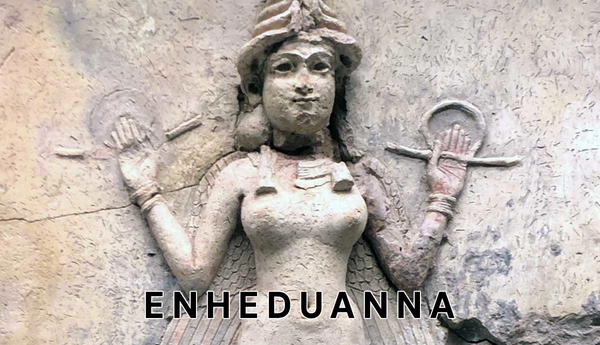 Ancient Mesopotamian relief of Enheduanna