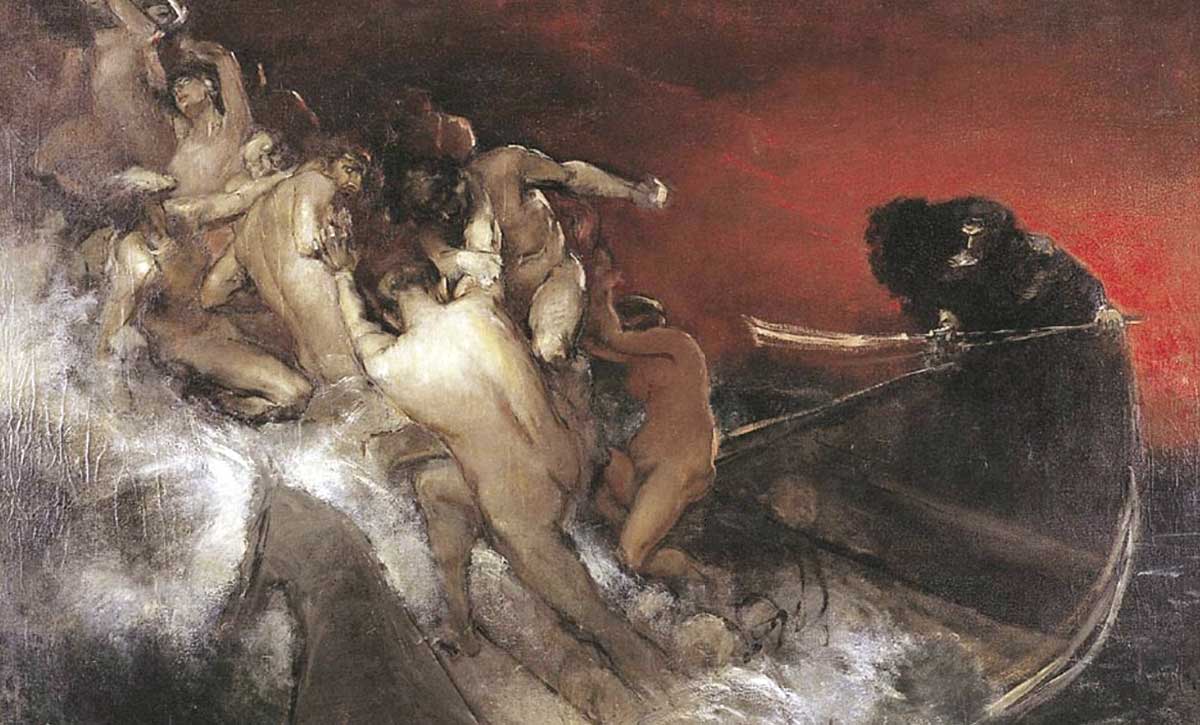 félix resurrección hidalgo la barca de aqueronte