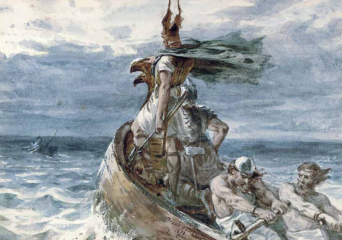 frank dicksee vikings heading for land
