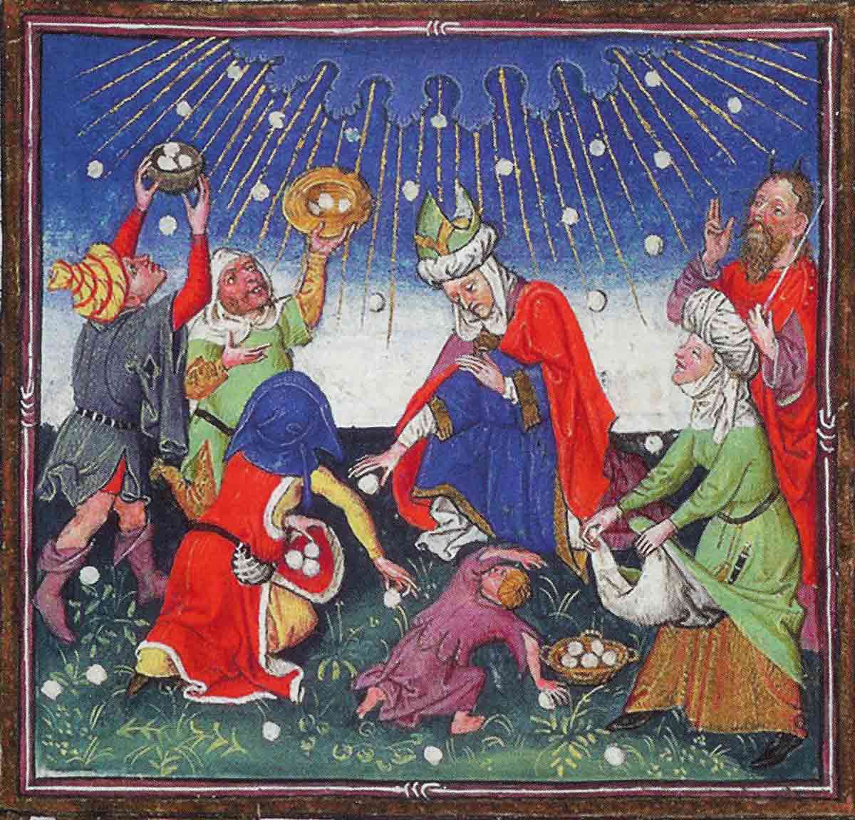 gathering of manna cleves