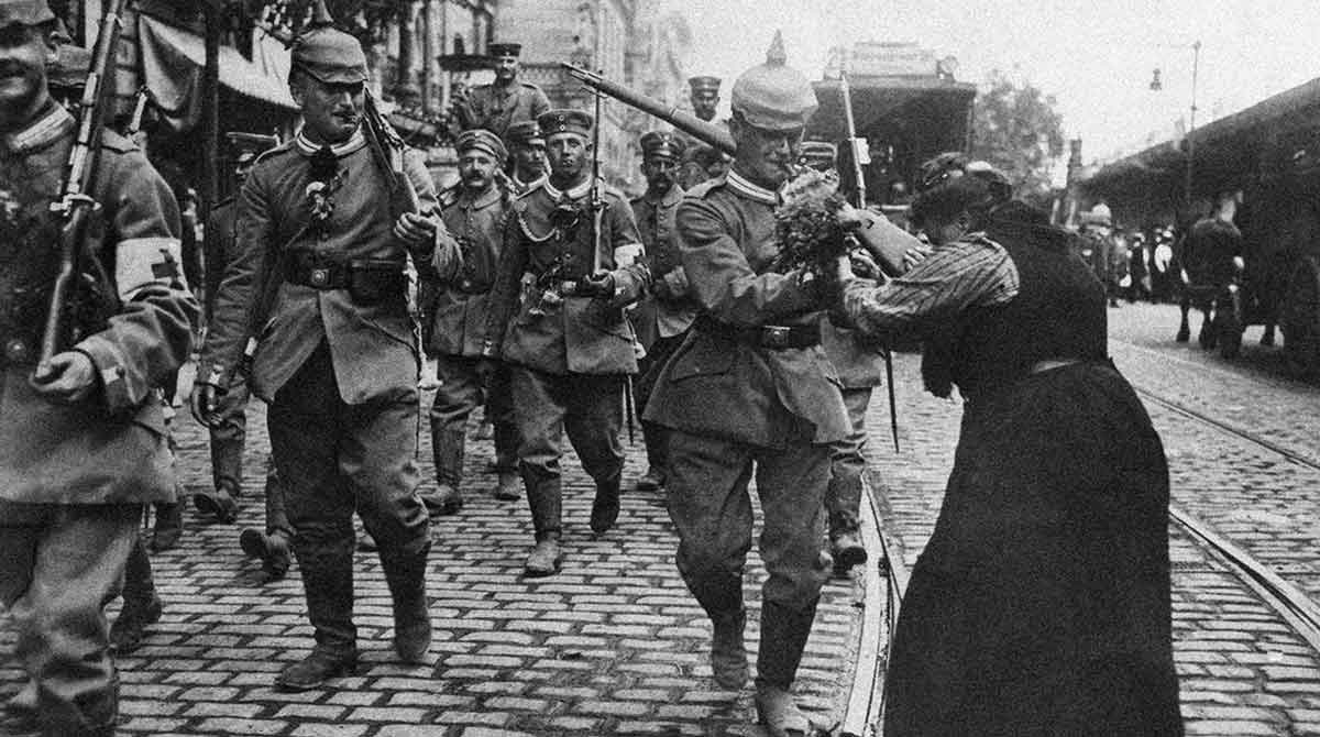 germans off to war