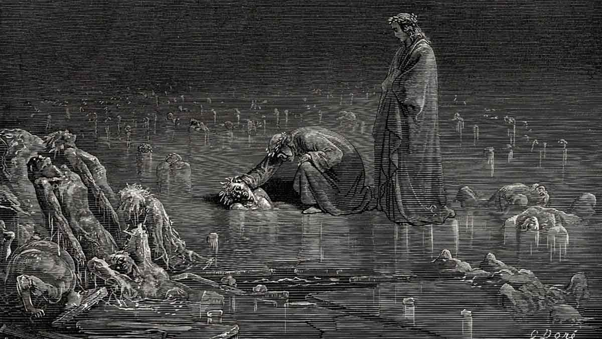 gustave dore traitors in the ice
