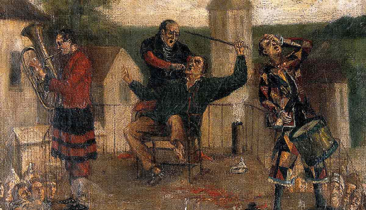 itinerant tooth drawer performing on stage