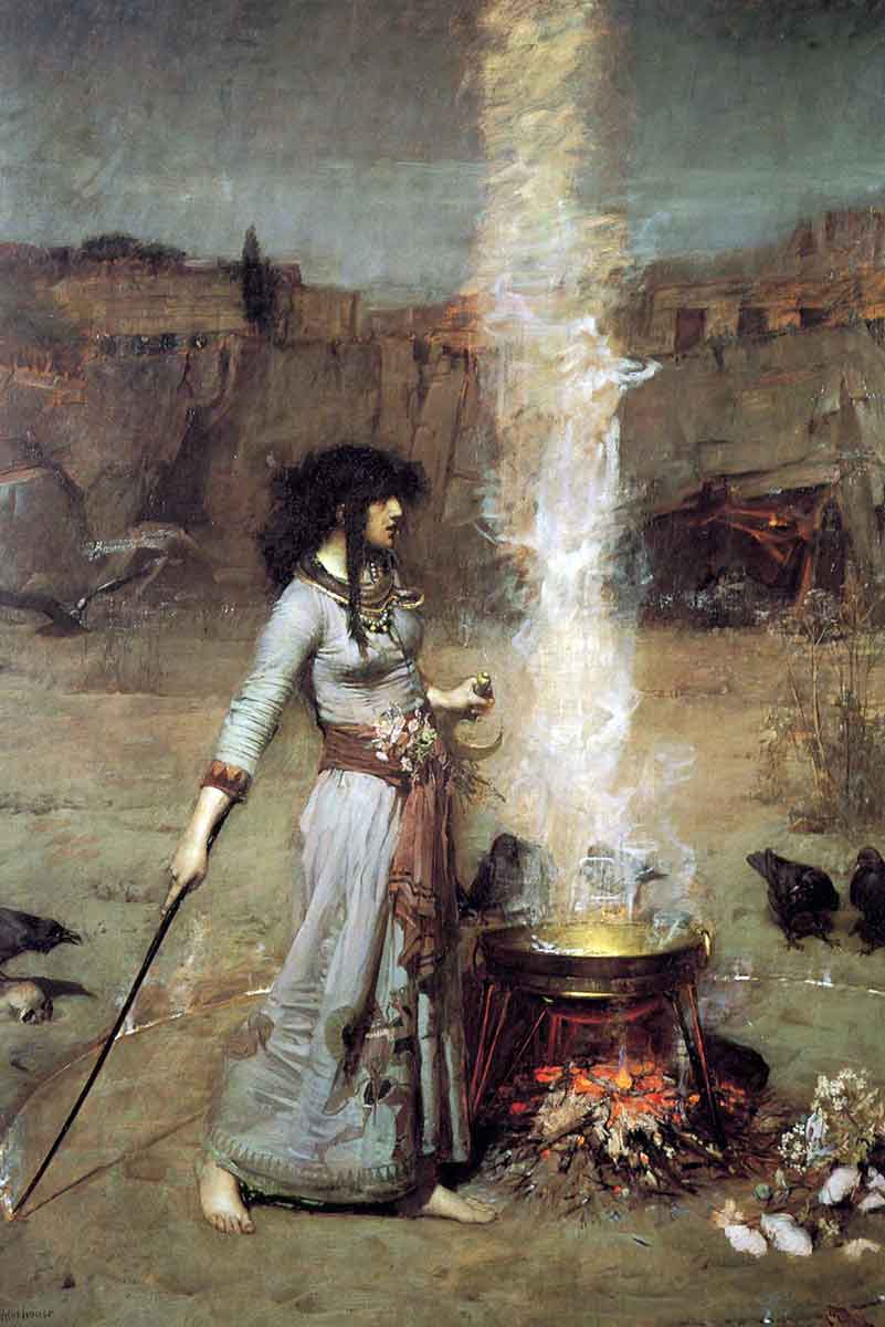 john william waterhouse magic circle