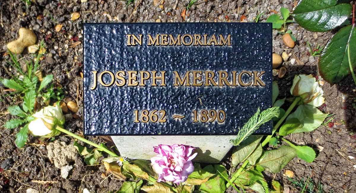 joseph merrick grave marker