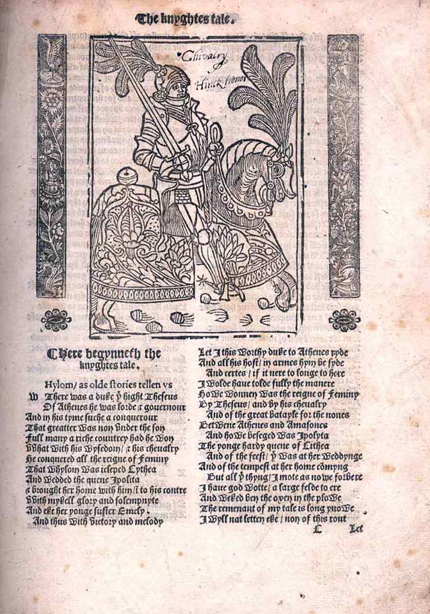 knights tale woodcut