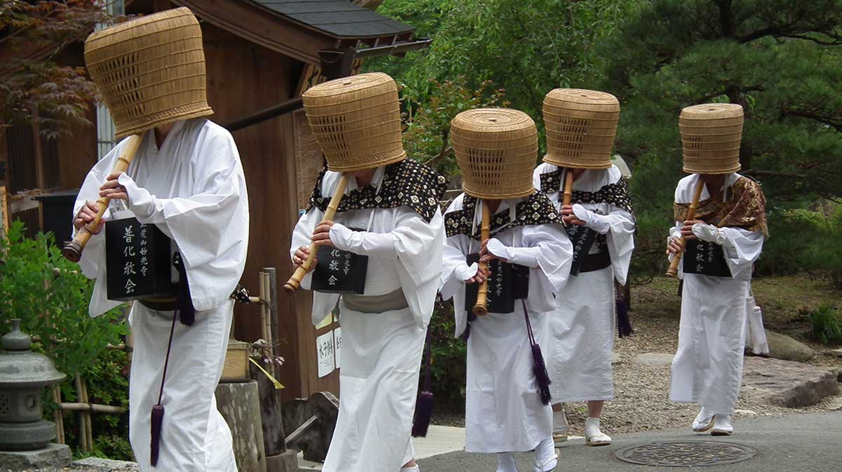 komuso monk procession