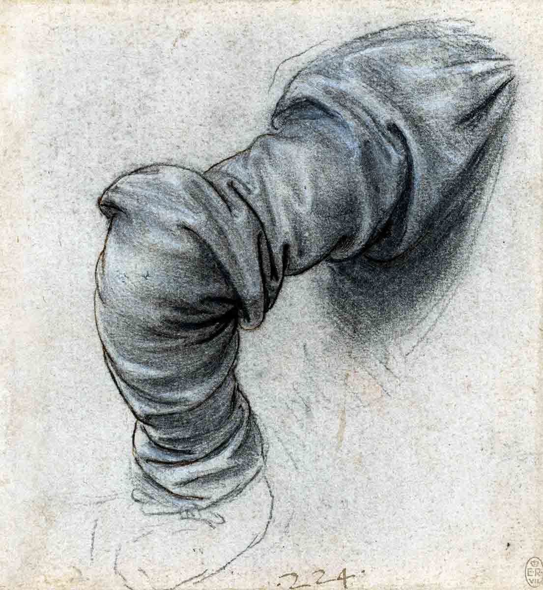 leonardo vinci arm peter sketch