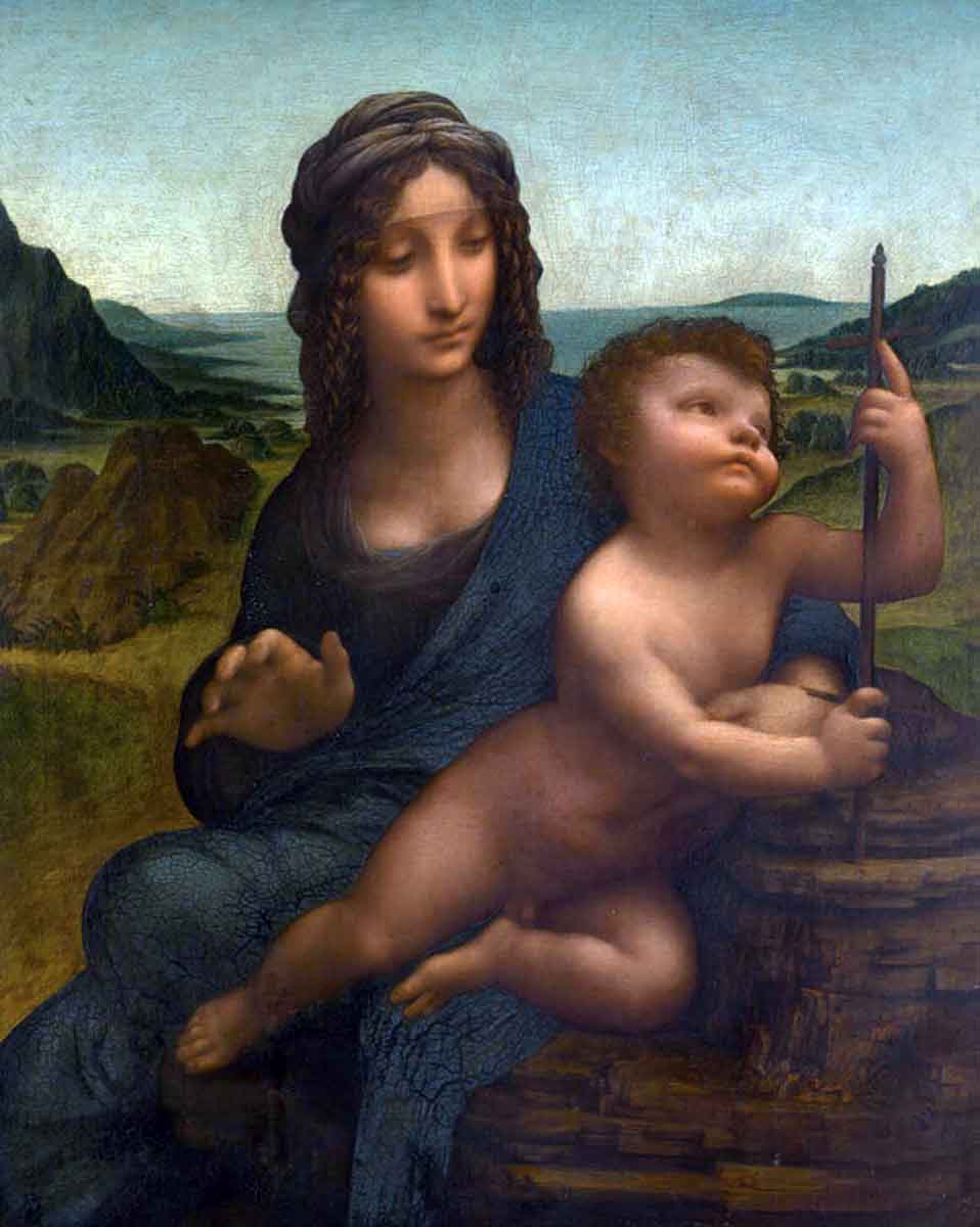 leonardo vinci buccleuch madonna painting.