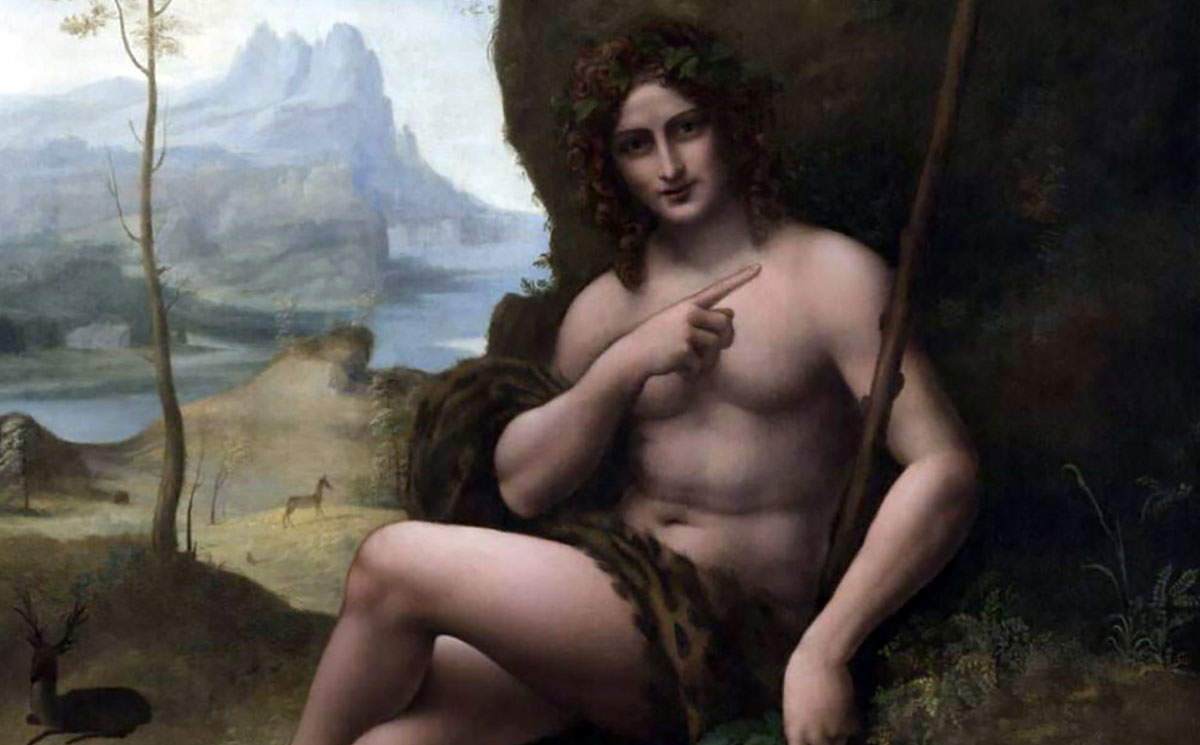 leonardo vinci francesco melzi bacchus painting.