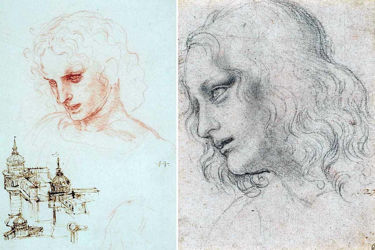 leonardo vinci head philip sketch