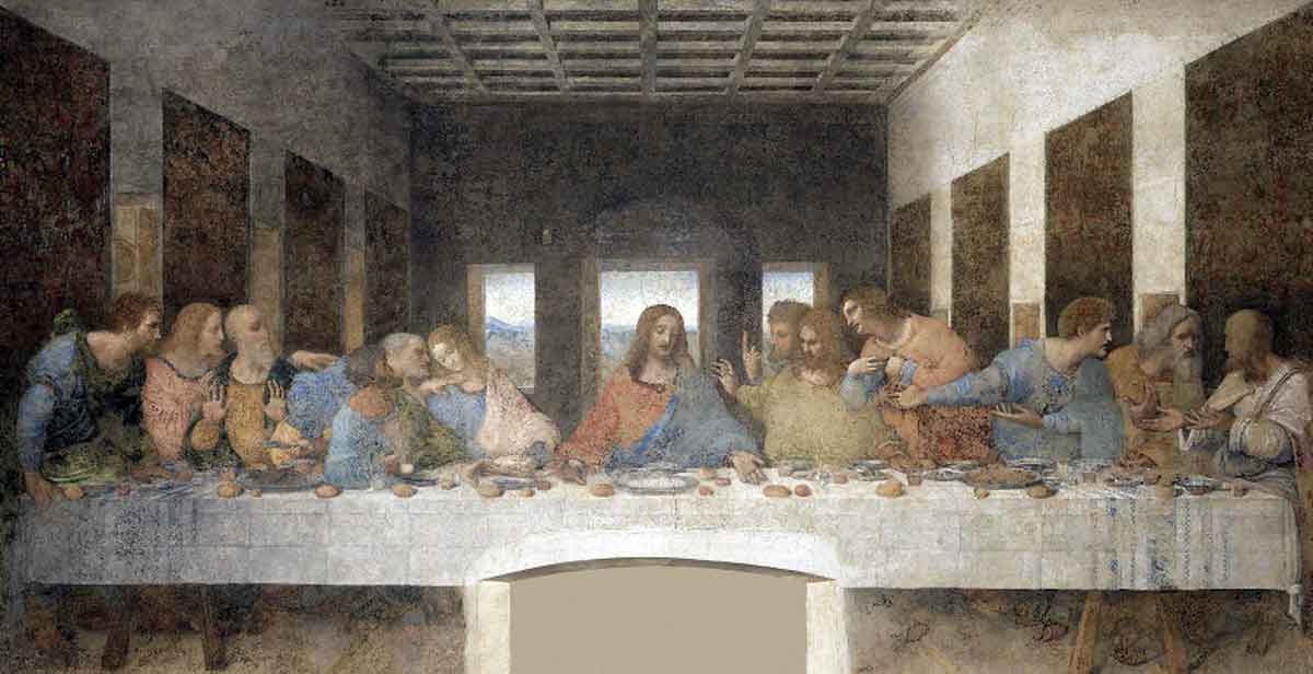 leonardo vinci last supper mural