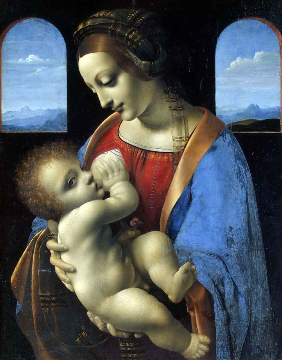 leonardo vinci litta madonna painting.
