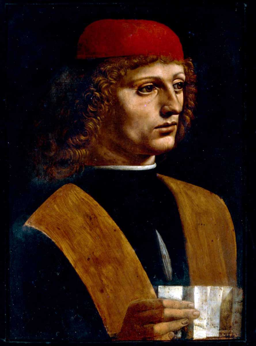 leonardo vinci portrait musician painting