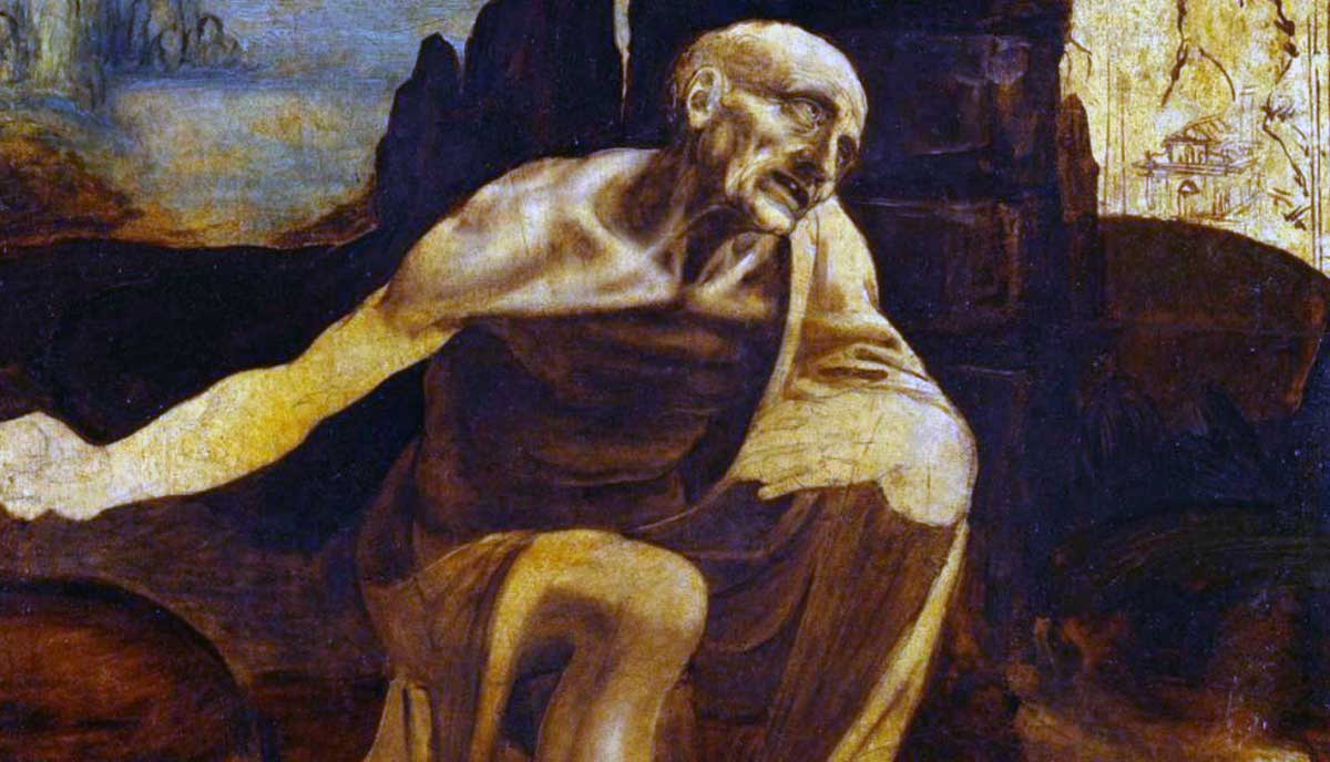 leonardo vinci saint jerome painting