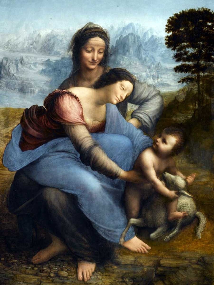 leonardo vinci virgin child anne painting.