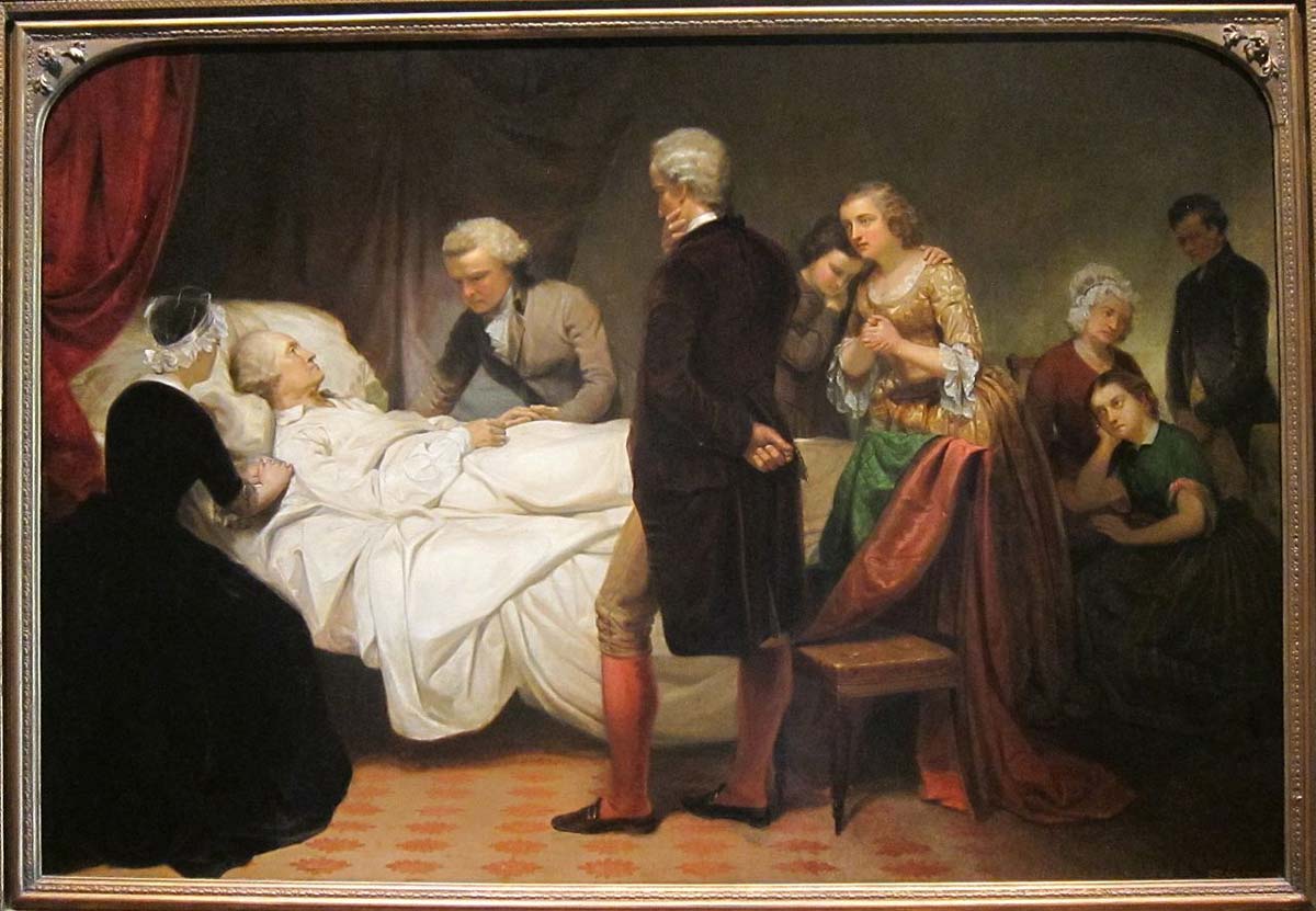 life of washington deathbed