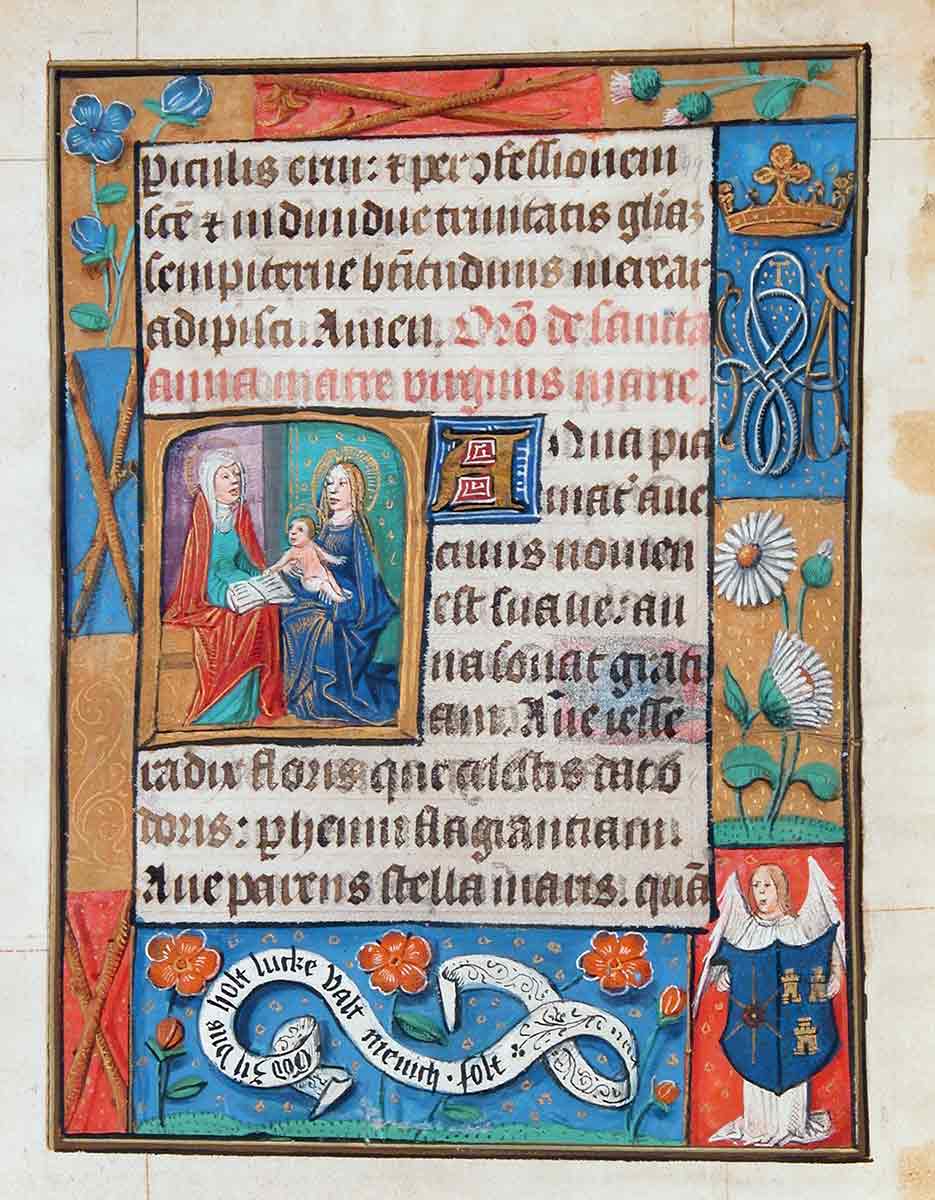 medieval scribe book of hours