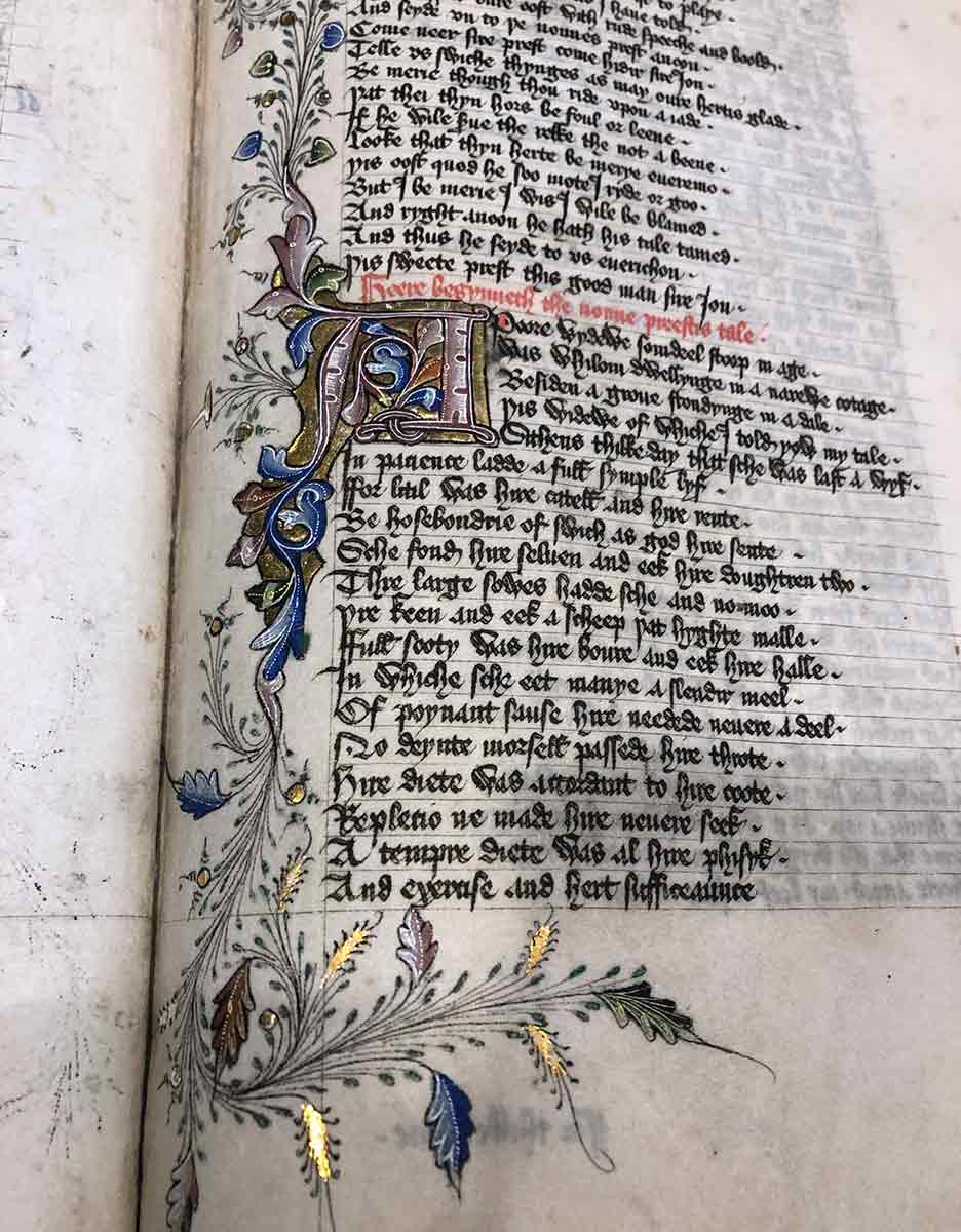 medieval scribe nuns priest tale