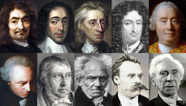 Grid of ten famous male philosophers