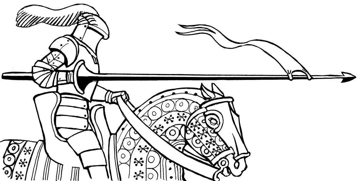mounted knight lance