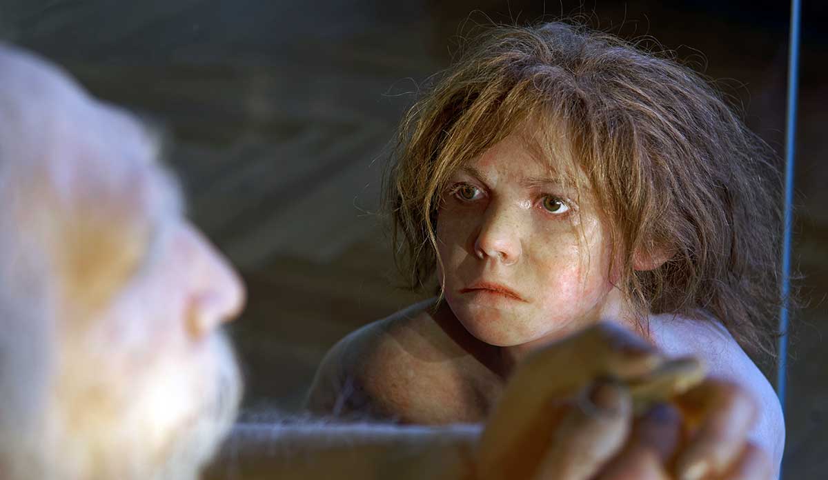 neanderthal child image
