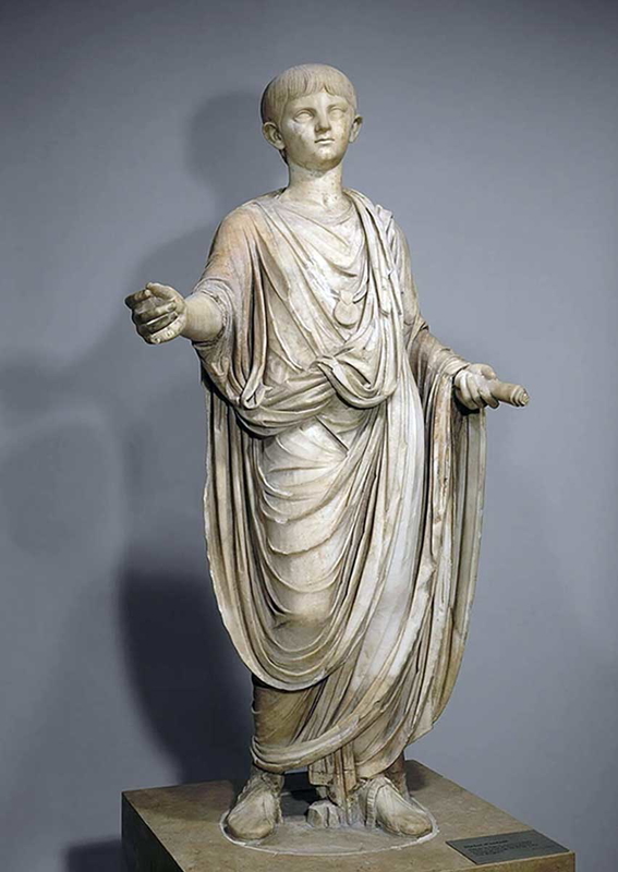 nero statue young emperor