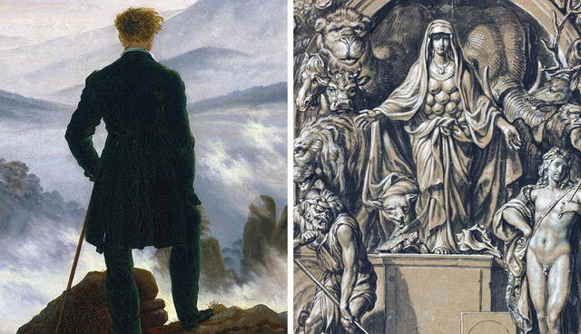Wanderer Above the Sea of Fog and Diana of Ephesus