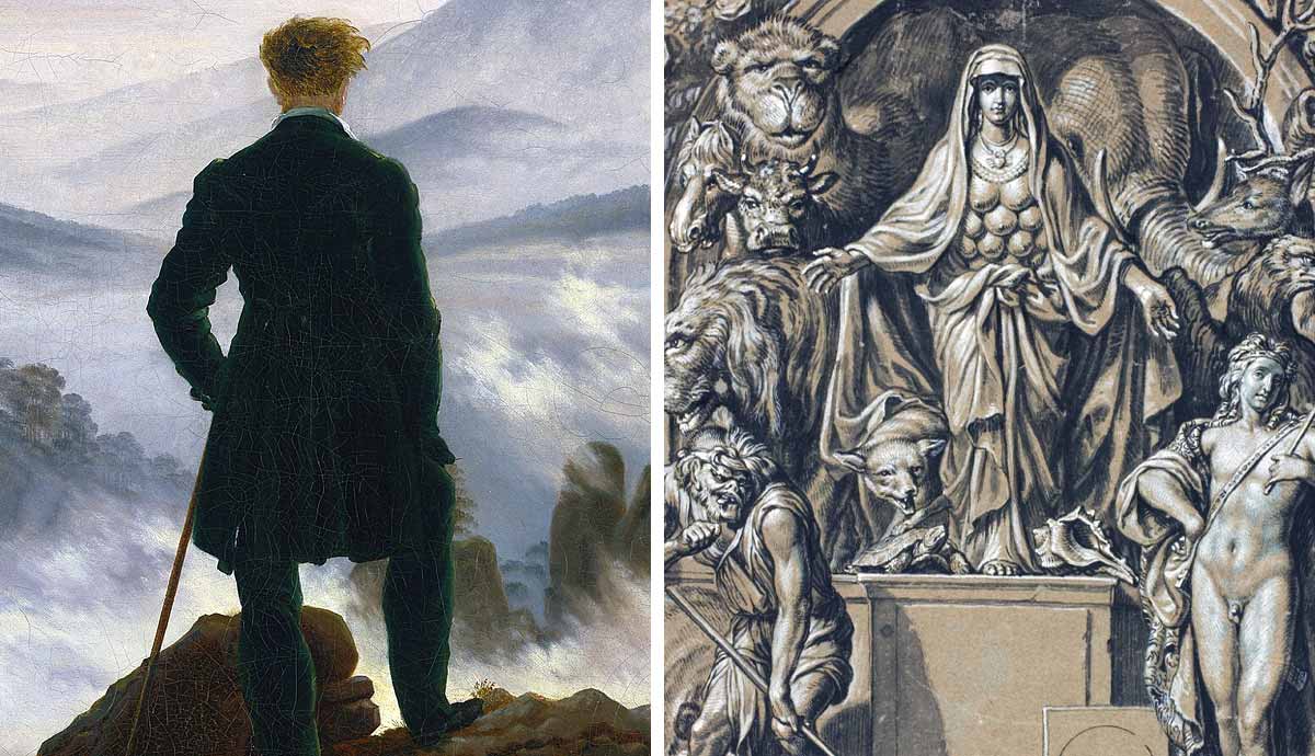 Wanderer Above the Sea of Fog and Diana of Ephesus