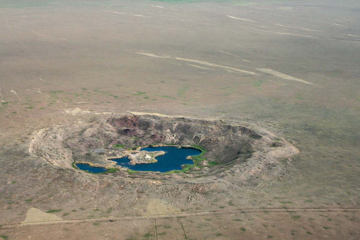 nuclear bomb crater