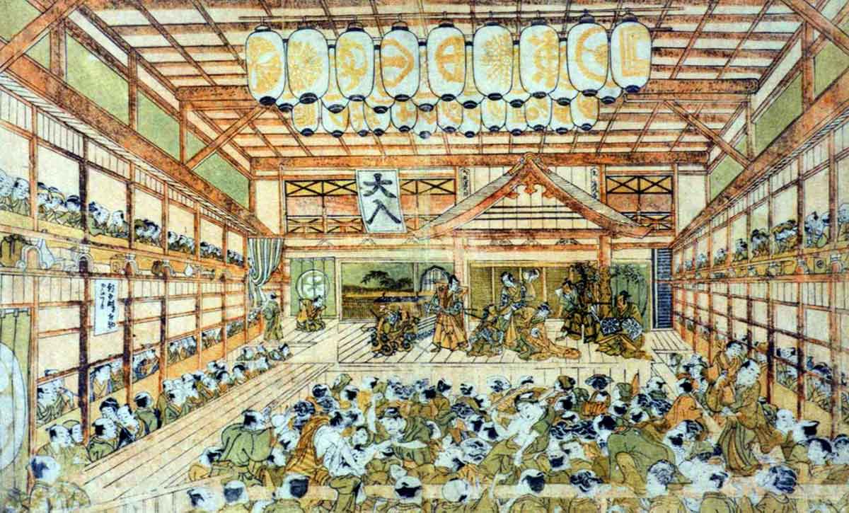 packed kabuki theater