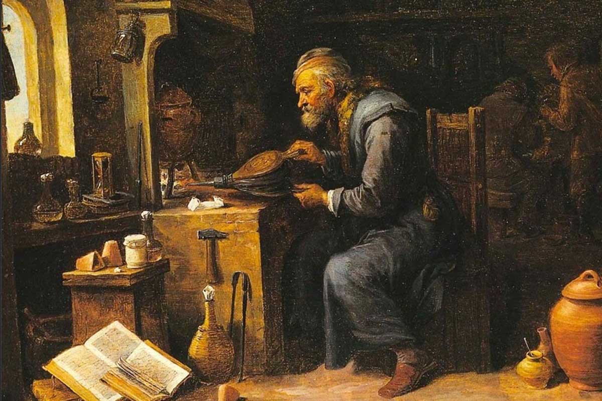 painting david teniers the younger alchemist