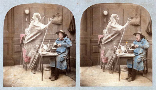 painting the ghost in the stereoscope