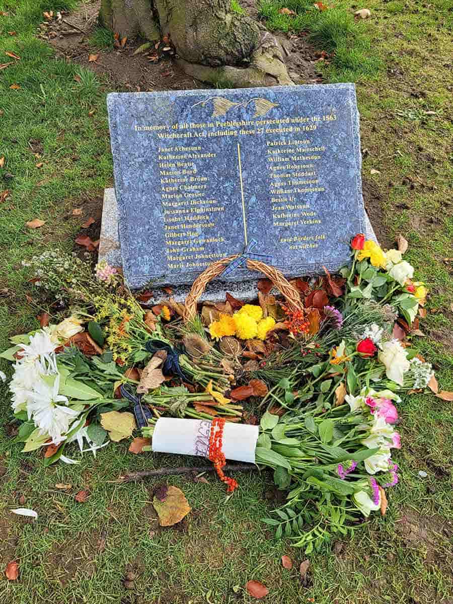 peebles memorial marker